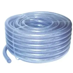 Clear Reinforced PVC Hose, Braided